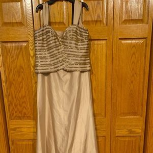 2 piece size 14 gold gown.
